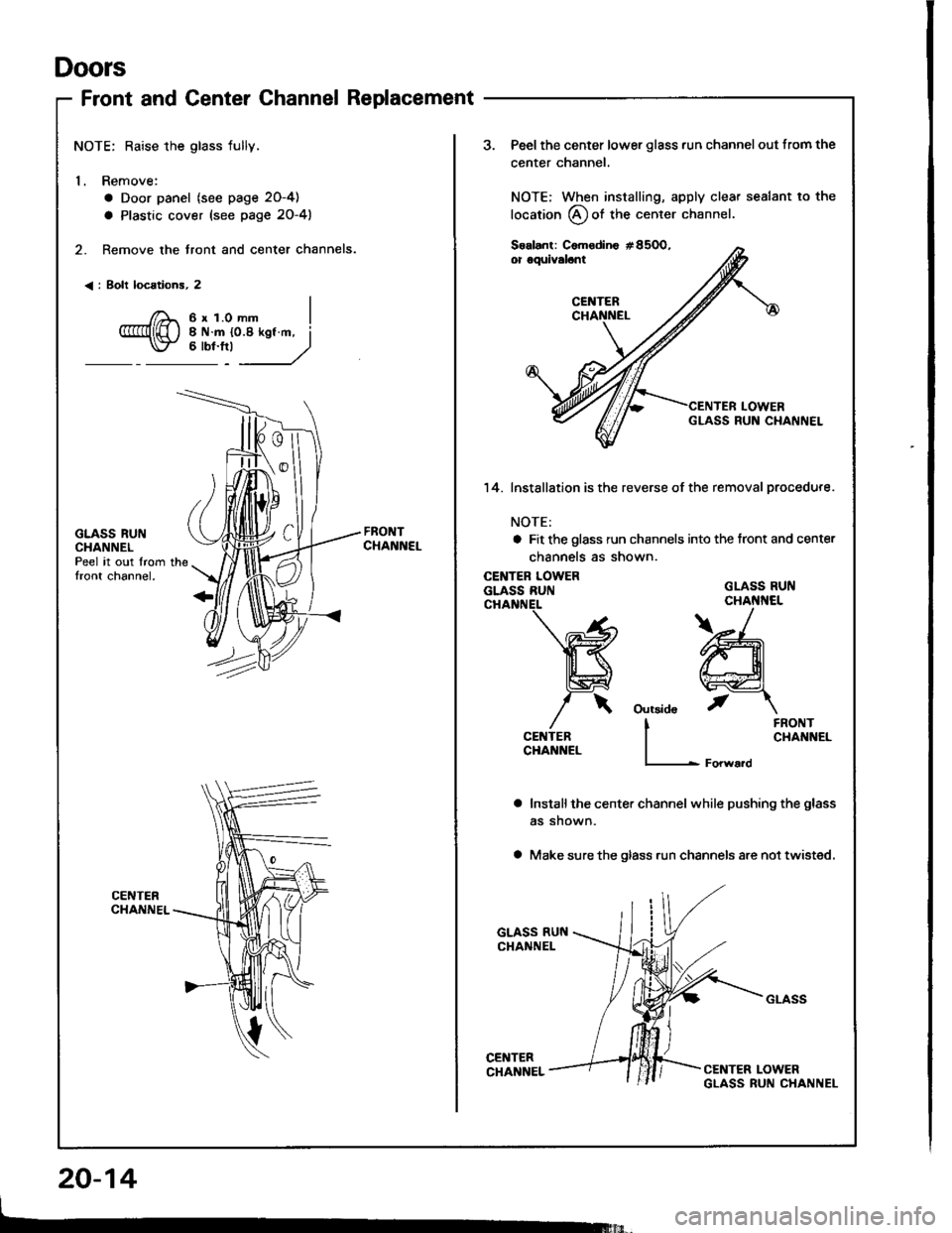 ACURA INTEGRA 1994  Service Repair Manual 