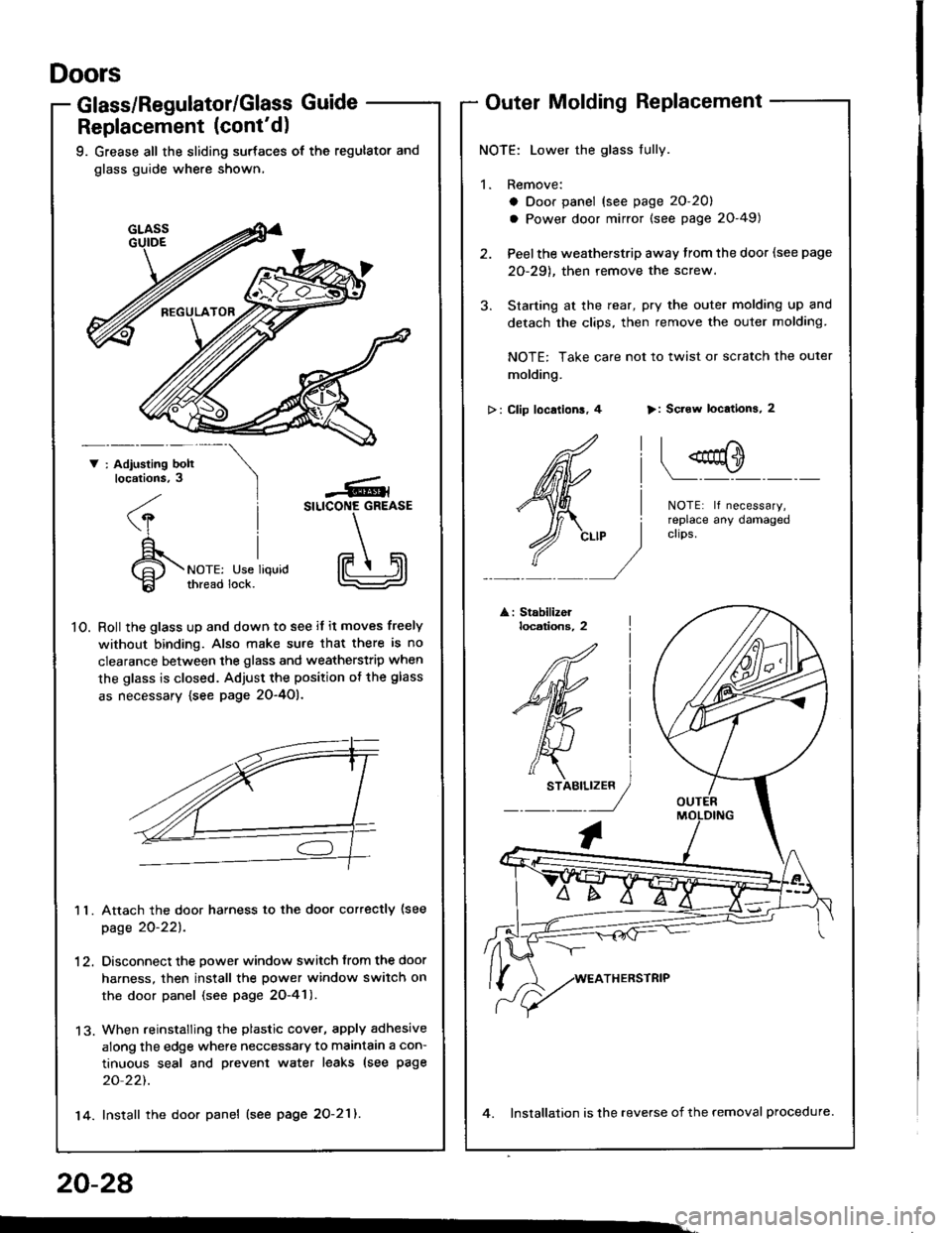 ACURA INTEGRA 1994  Service Repair Manual 