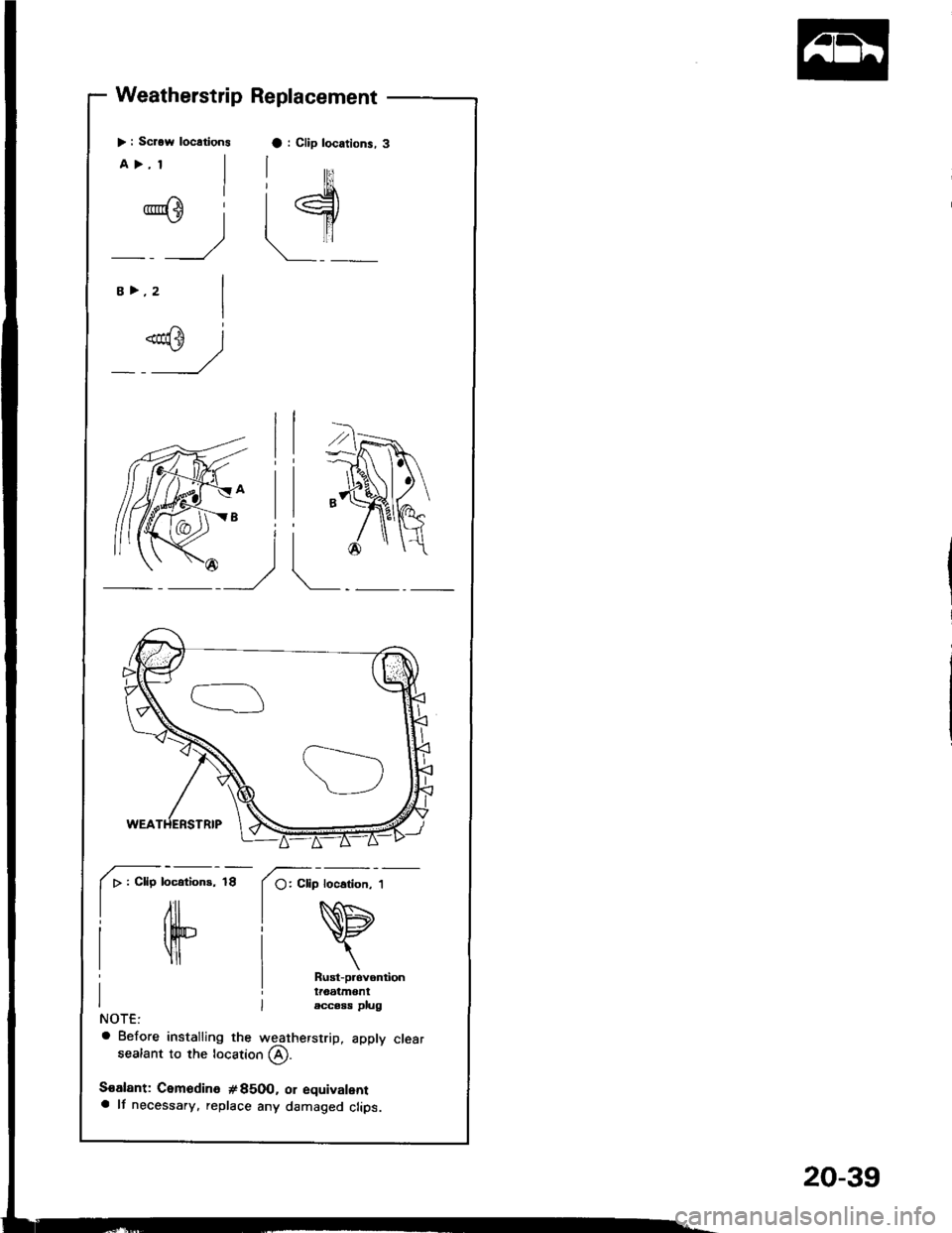 ACURA INTEGRA 1994  Service Repair Manual 