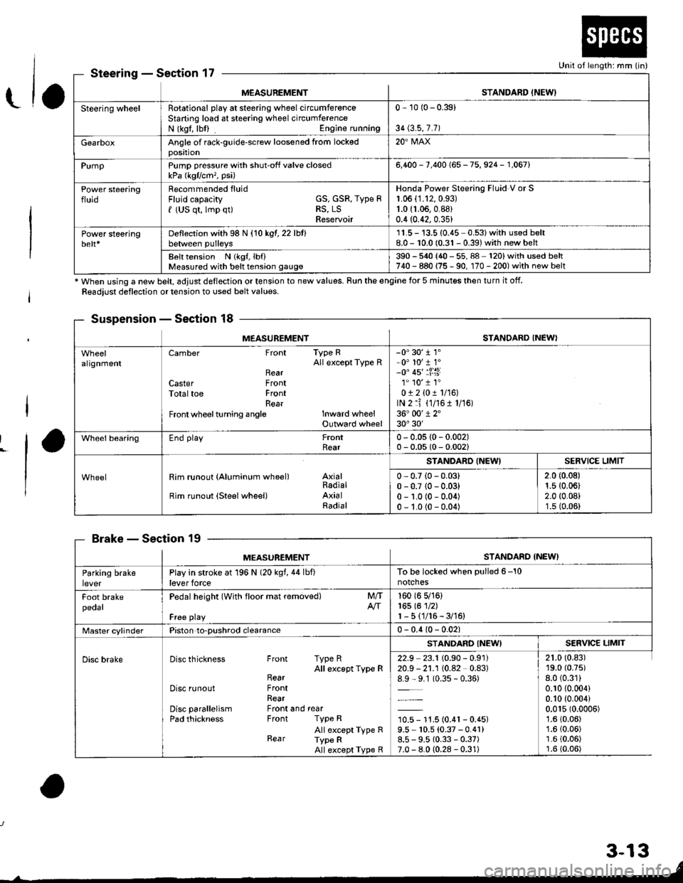 ACURA INTEGRA 1998  Service Owners Manual 