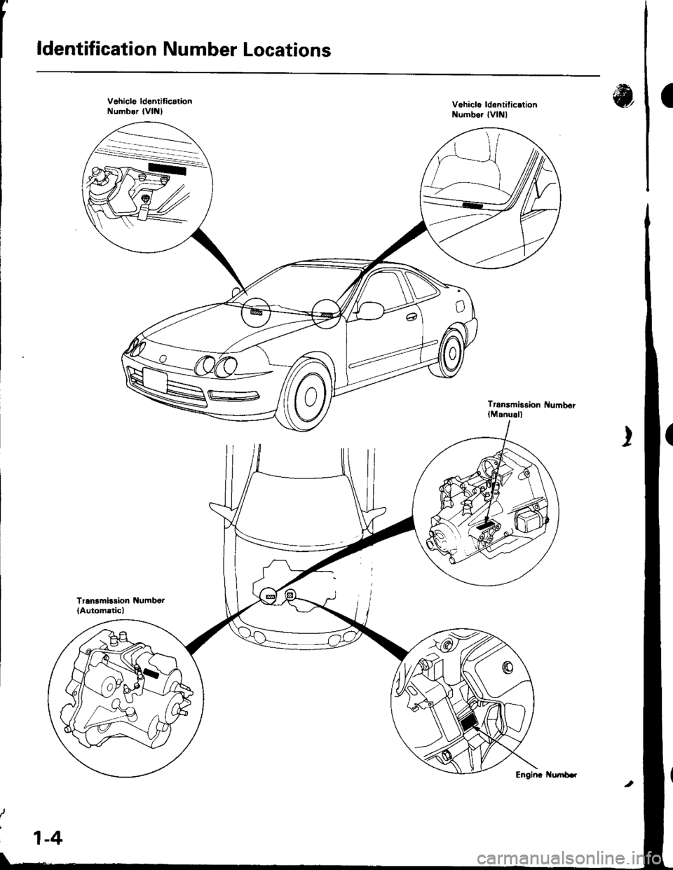 ACURA INTEGRA 1998  Service Repair Manual 