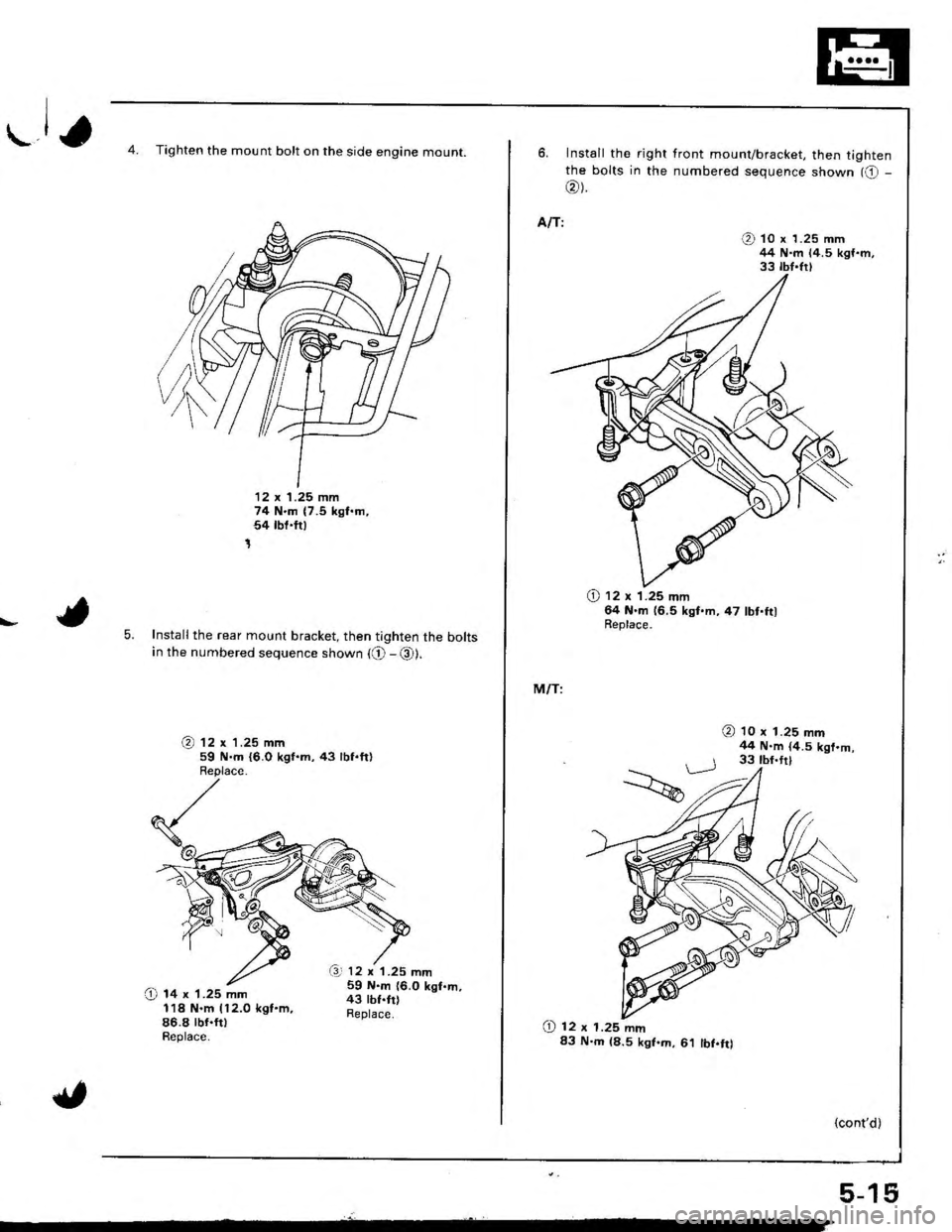 ACURA INTEGRA 1998  Service Workshop Manual 