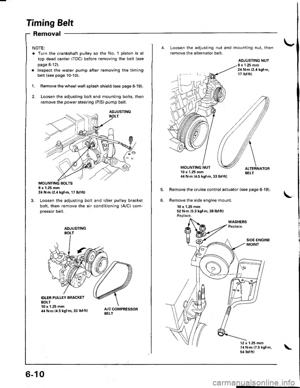 ACURA INTEGRA 1998  Service Manual PDF 