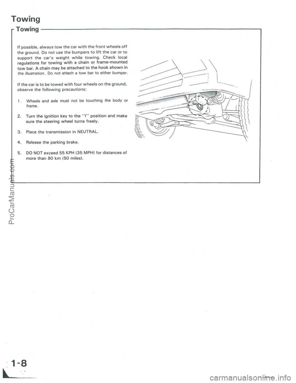 ACURA INTEGRA 1986 Service User Guide ProCarManuals.com ACURA INTEGRA 1986 Service User Guide ProCarManuals.com
