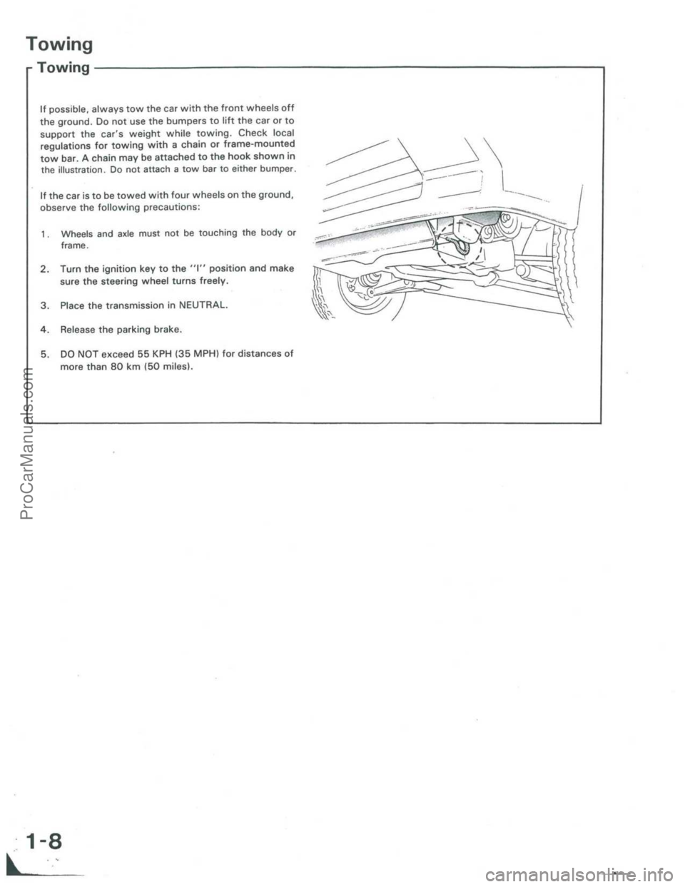 ACURA INTEGRA 1986  Service User Guide ProCarManuals.com 