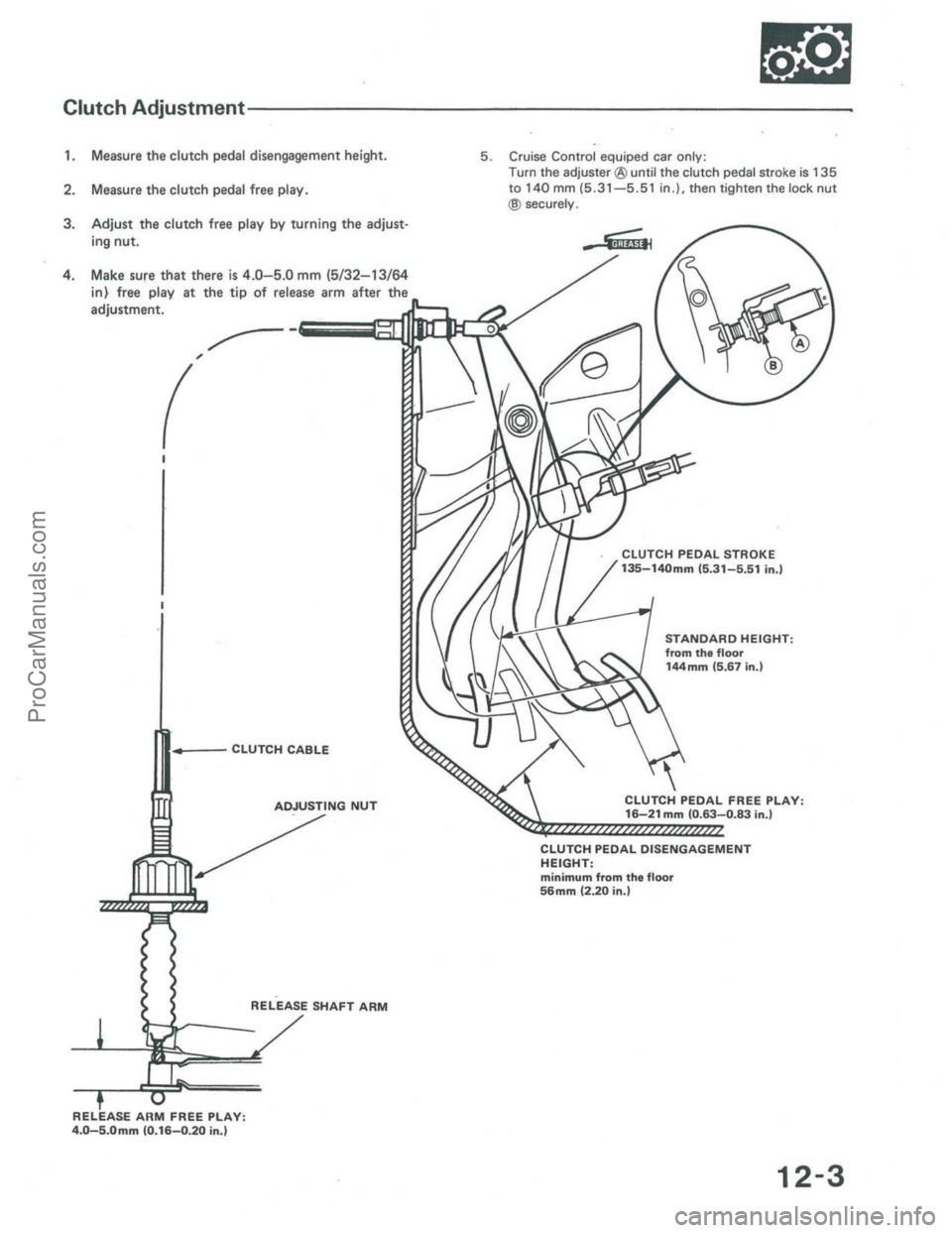ACURA INTEGRA 1986  Service Repair Manual ProCarManuals.com 