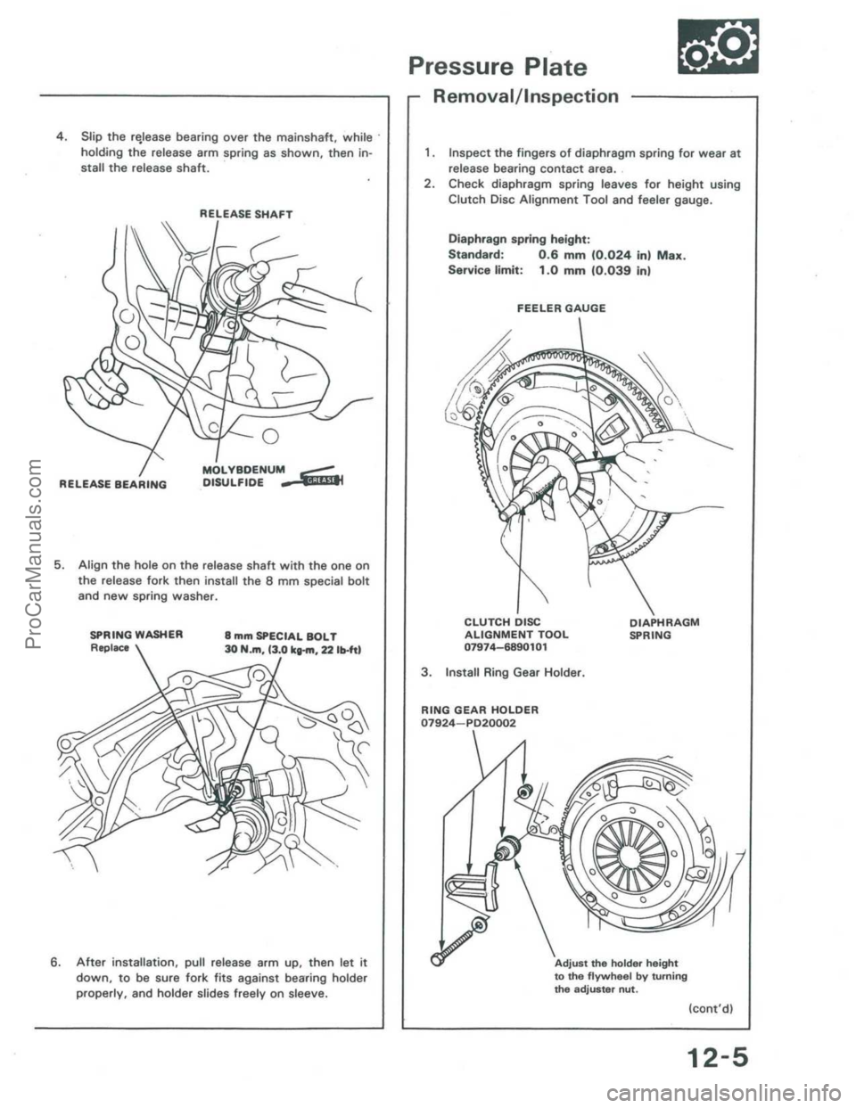 ACURA INTEGRA 1986  Service Repair Manual ProCarManuals.com 