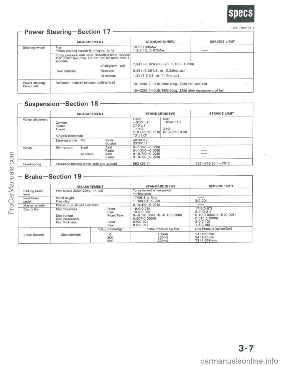 ACURA INTEGRA 1986  Service Owners Manual ProCarManuals.com 