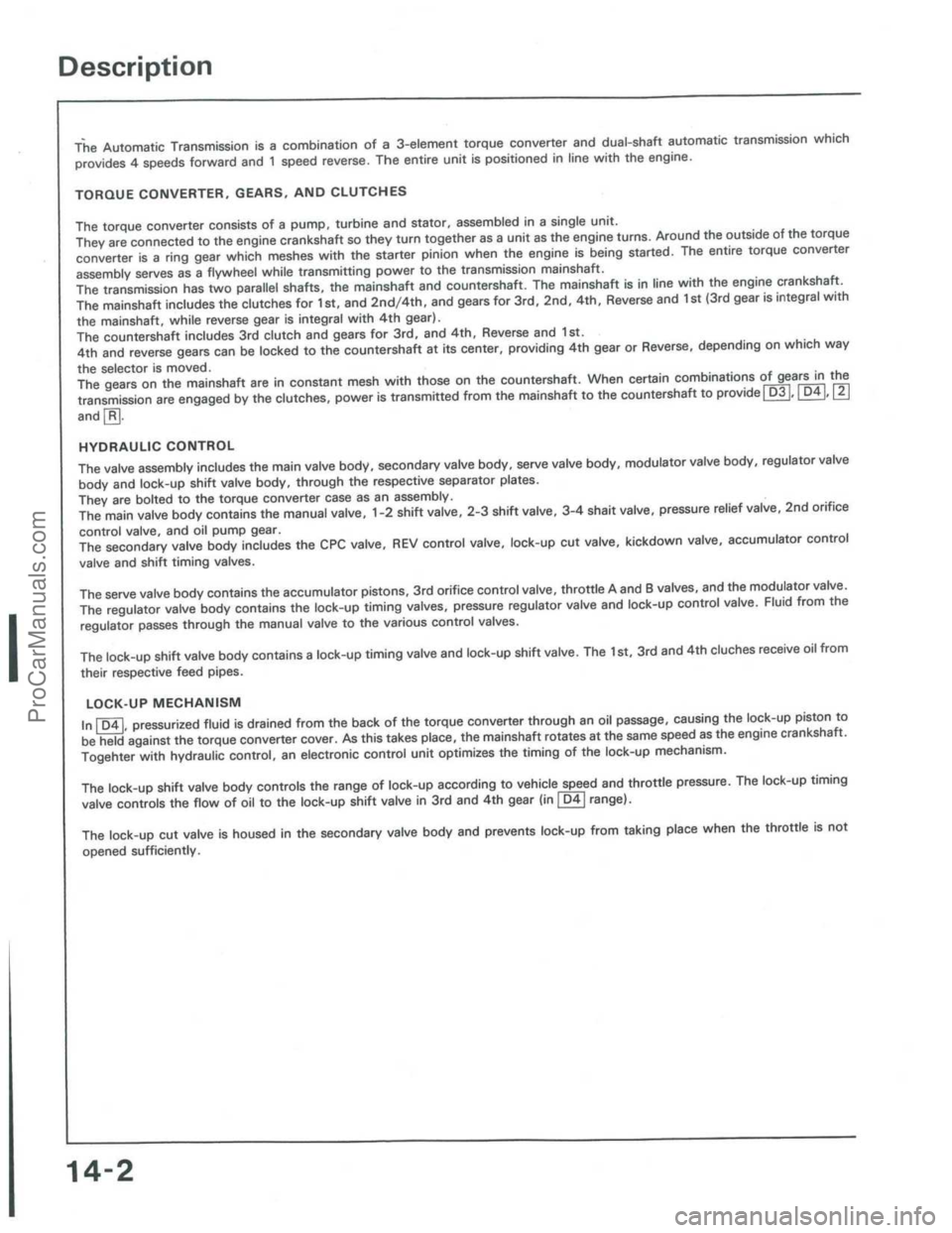 ACURA INTEGRA 1986  Service Repair Manual ProCarManuals.com 