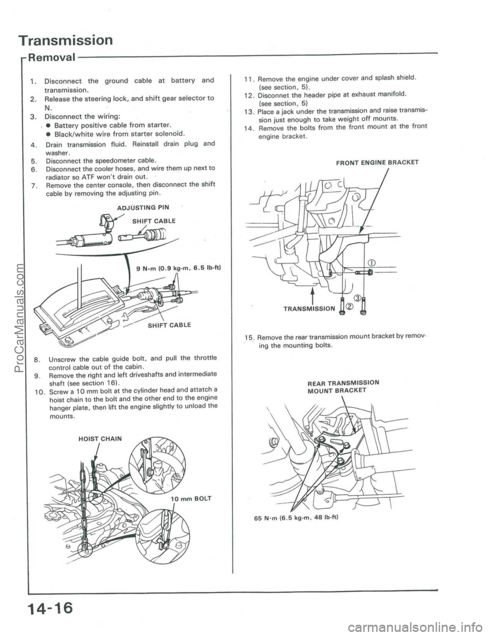 ACURA INTEGRA 1986  Service Repair Manual ProCarManuals.com 