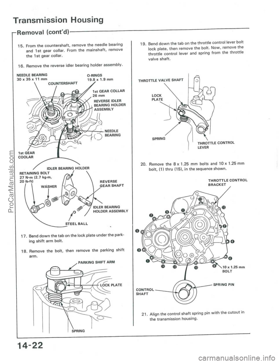 ACURA INTEGRA 1986 Service Repair Manual ProCarManuals.com ACURA INTEGRA 1986 Service Repair Manual ProCarManuals.com