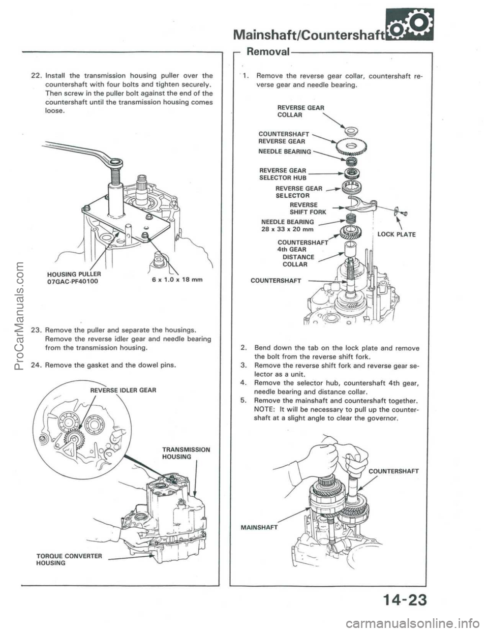 ACURA INTEGRA 1986 Service Repair Manual ProCarManuals.com ACURA INTEGRA 1986 Service Repair Manual ProCarManuals.com
