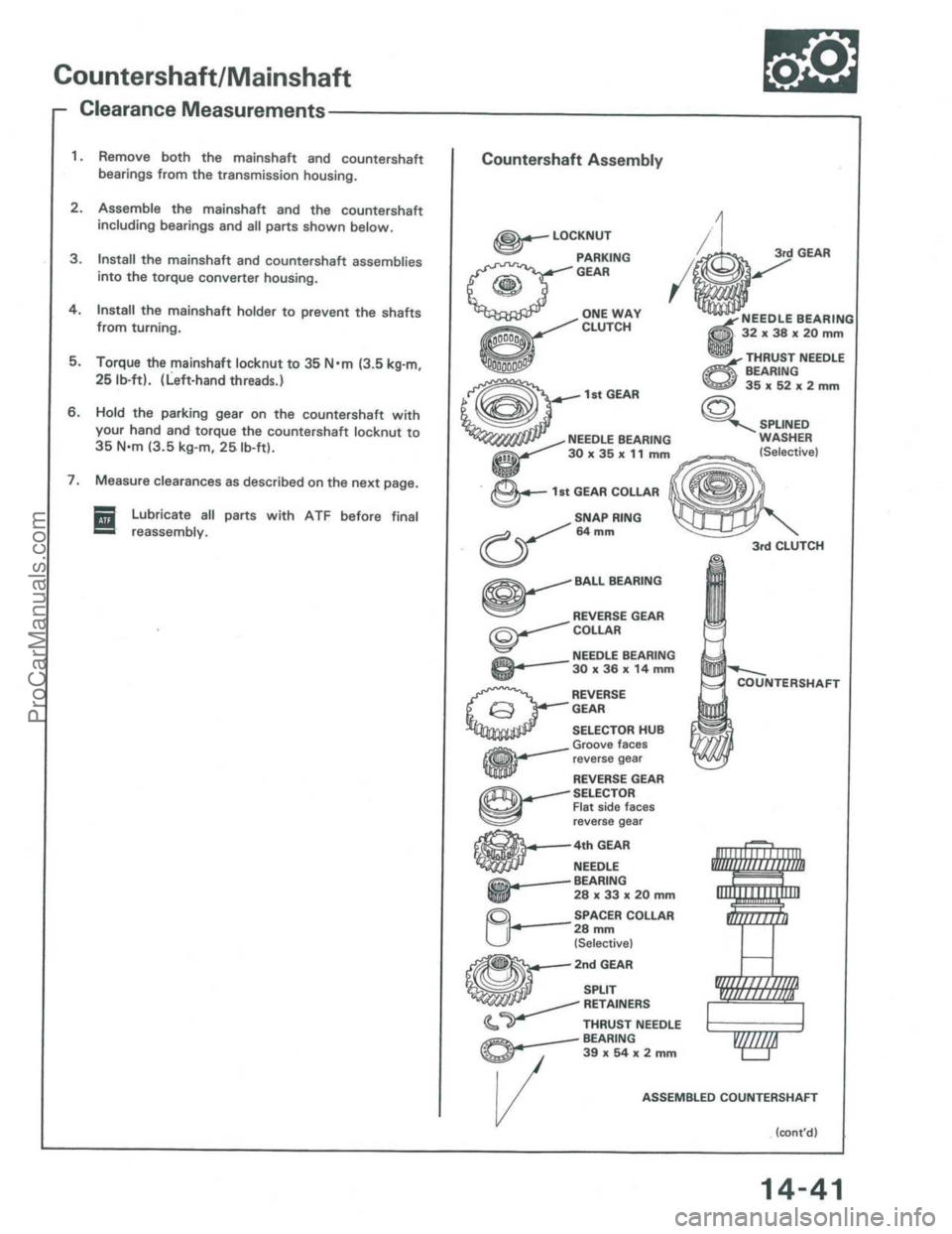 ACURA INTEGRA 1986  Service Repair Manual ProCarManuals.com 