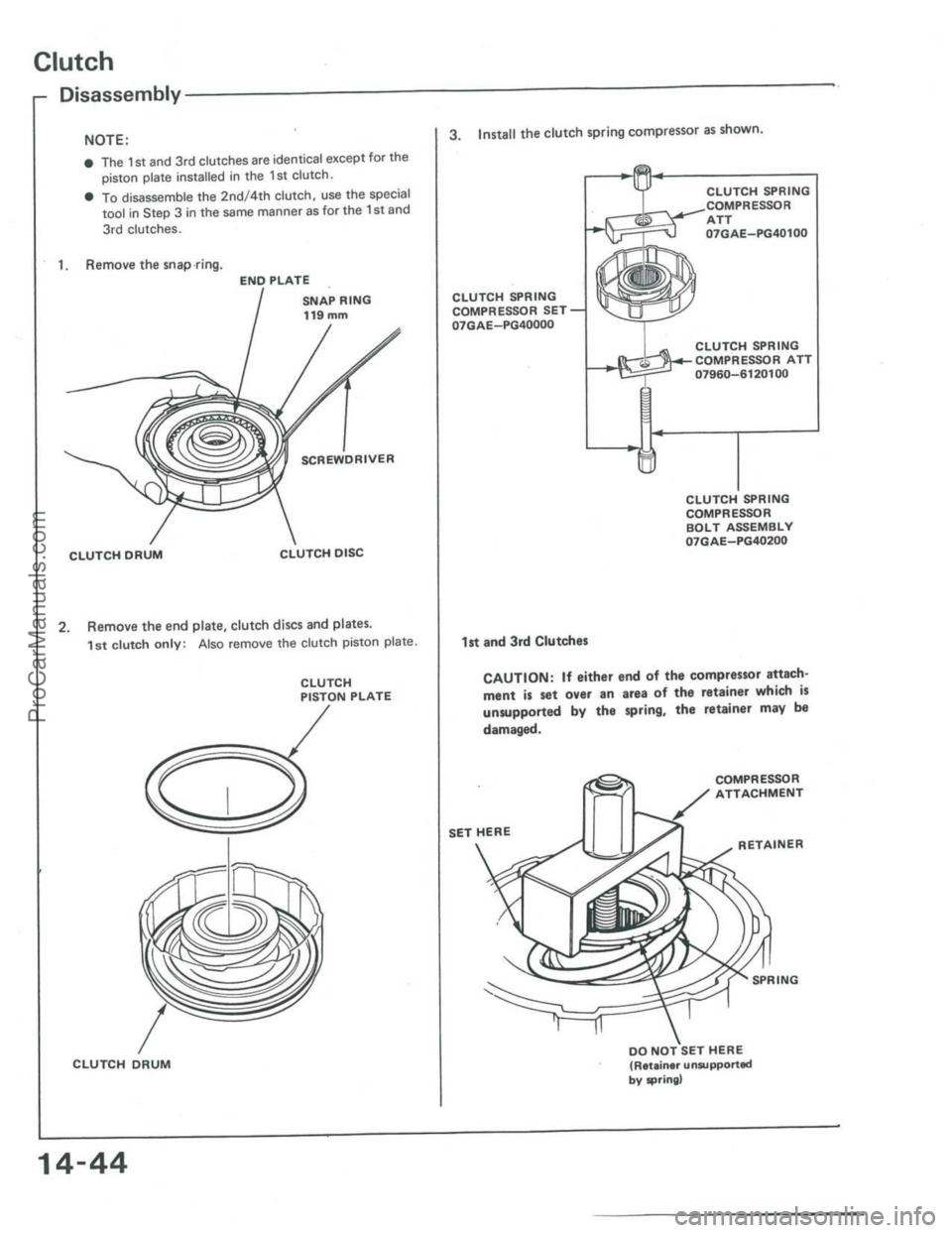 ACURA INTEGRA 1986  Service Repair Manual ProCarManuals.com 