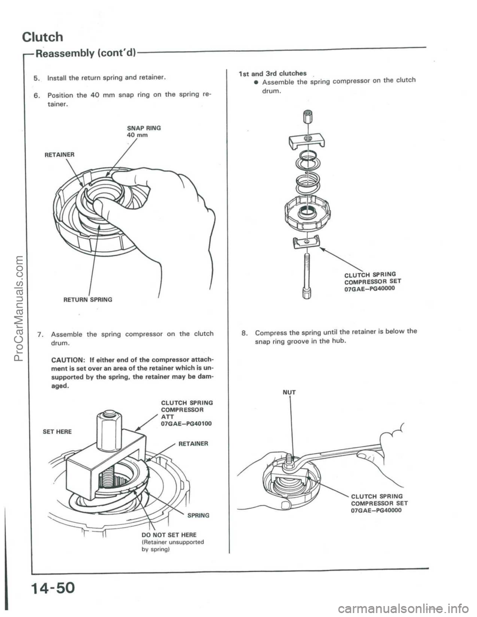 ACURA INTEGRA 1986  Service Repair Manual ProCarManuals.com 