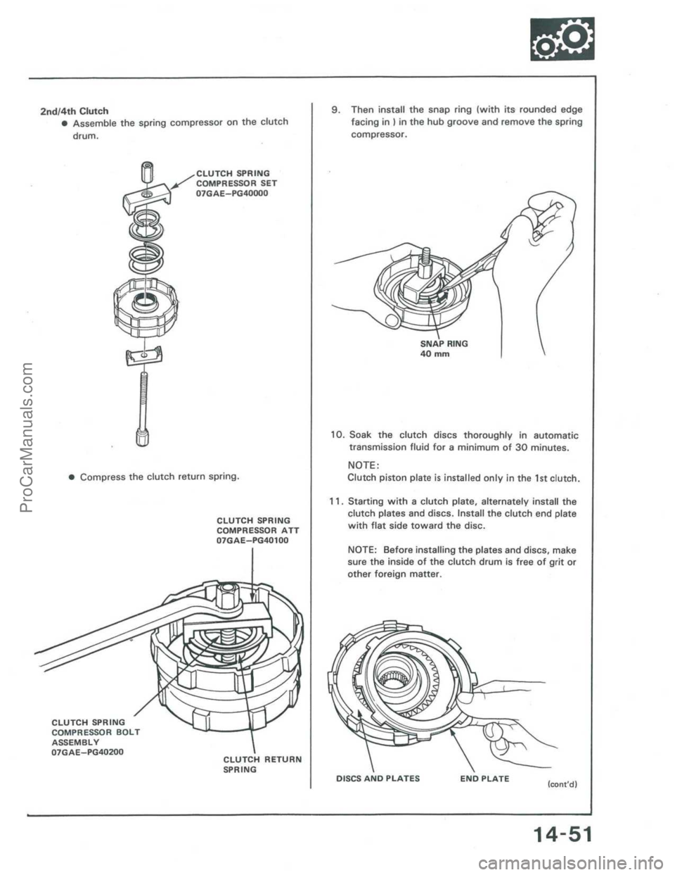 ACURA INTEGRA 1986  Service Repair Manual ProCarManuals.com 