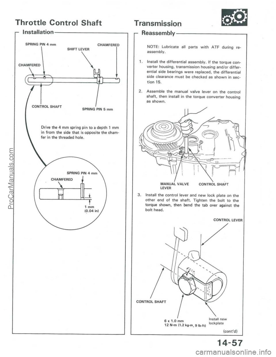 ACURA INTEGRA 1986  Service Repair Manual ProCarManuals.com 