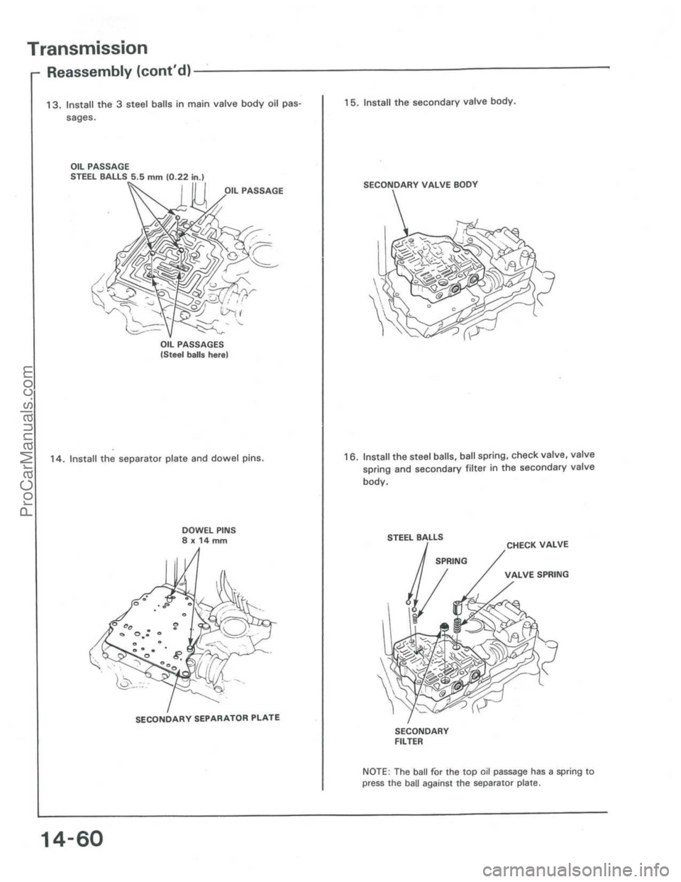 ACURA INTEGRA 1986  Service Repair Manual ProCarManuals.com 
