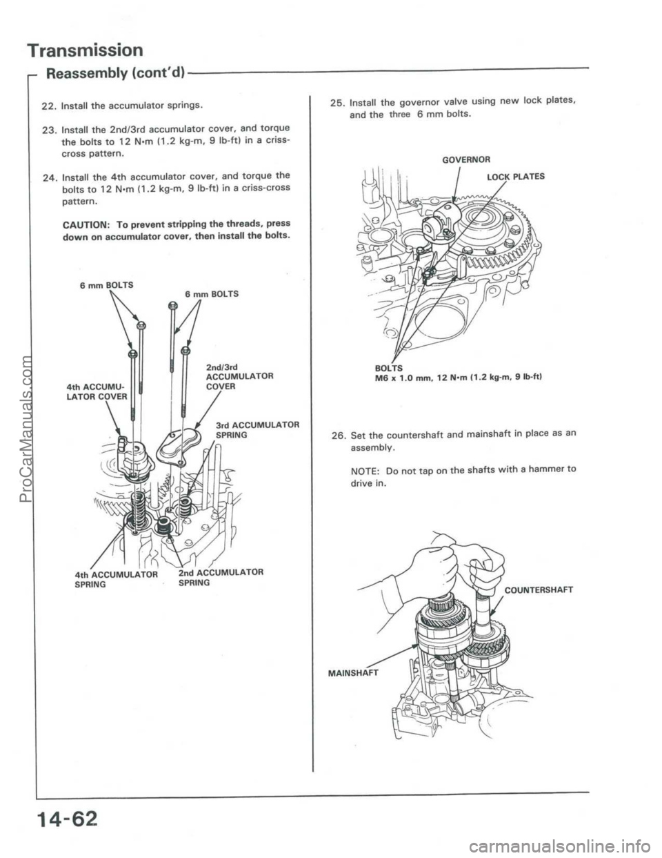 ACURA INTEGRA 1986  Service Repair Manual ProCarManuals.com 