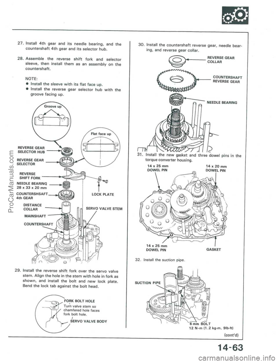 ACURA INTEGRA 1986  Service Repair Manual ProCarManuals.com 