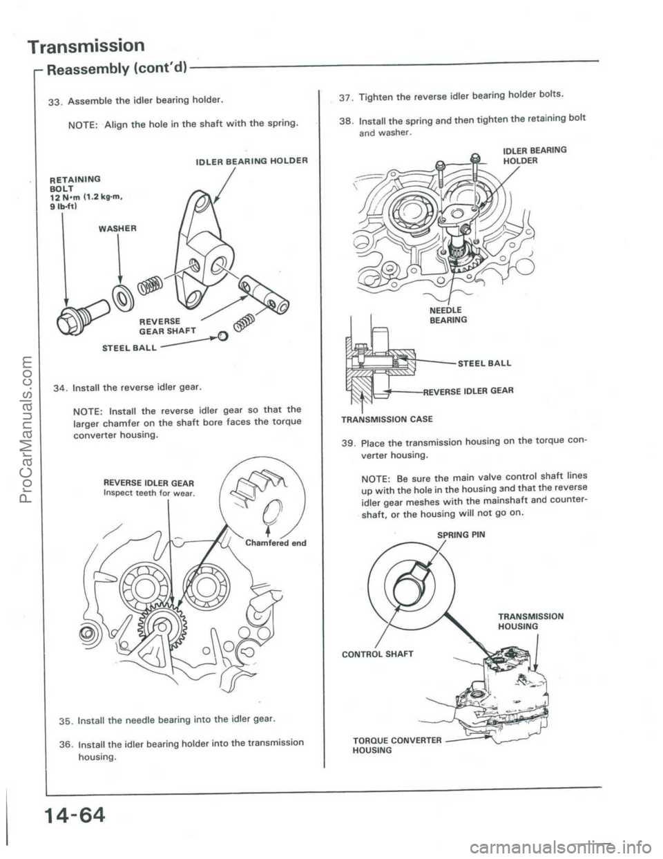 ACURA INTEGRA 1986  Service Repair Manual ProCarManuals.com 