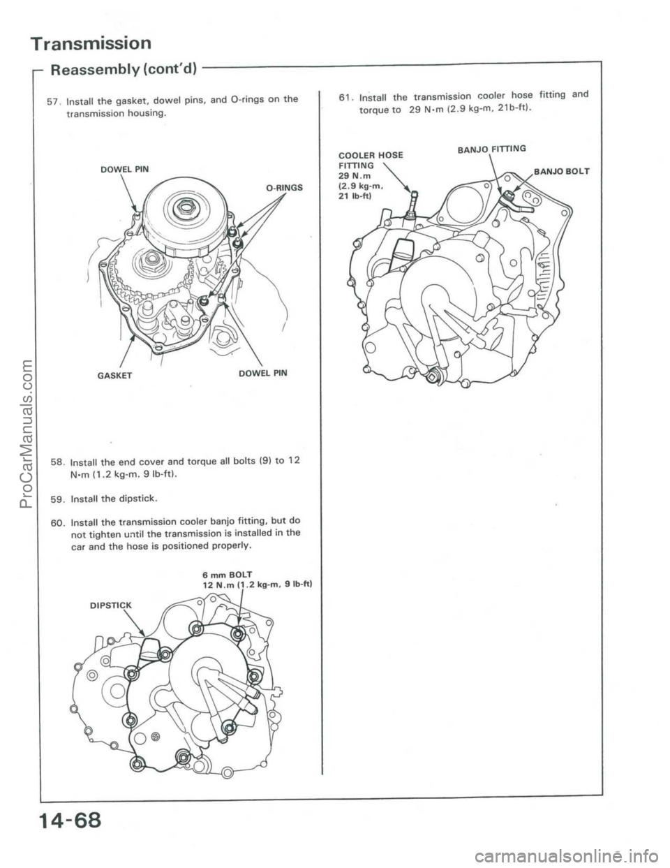 ACURA INTEGRA 1986  Service Repair Manual ProCarManuals.com 