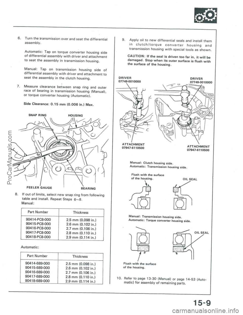 ACURA INTEGRA 1986  Service Repair Manual ProCarManuals.com 