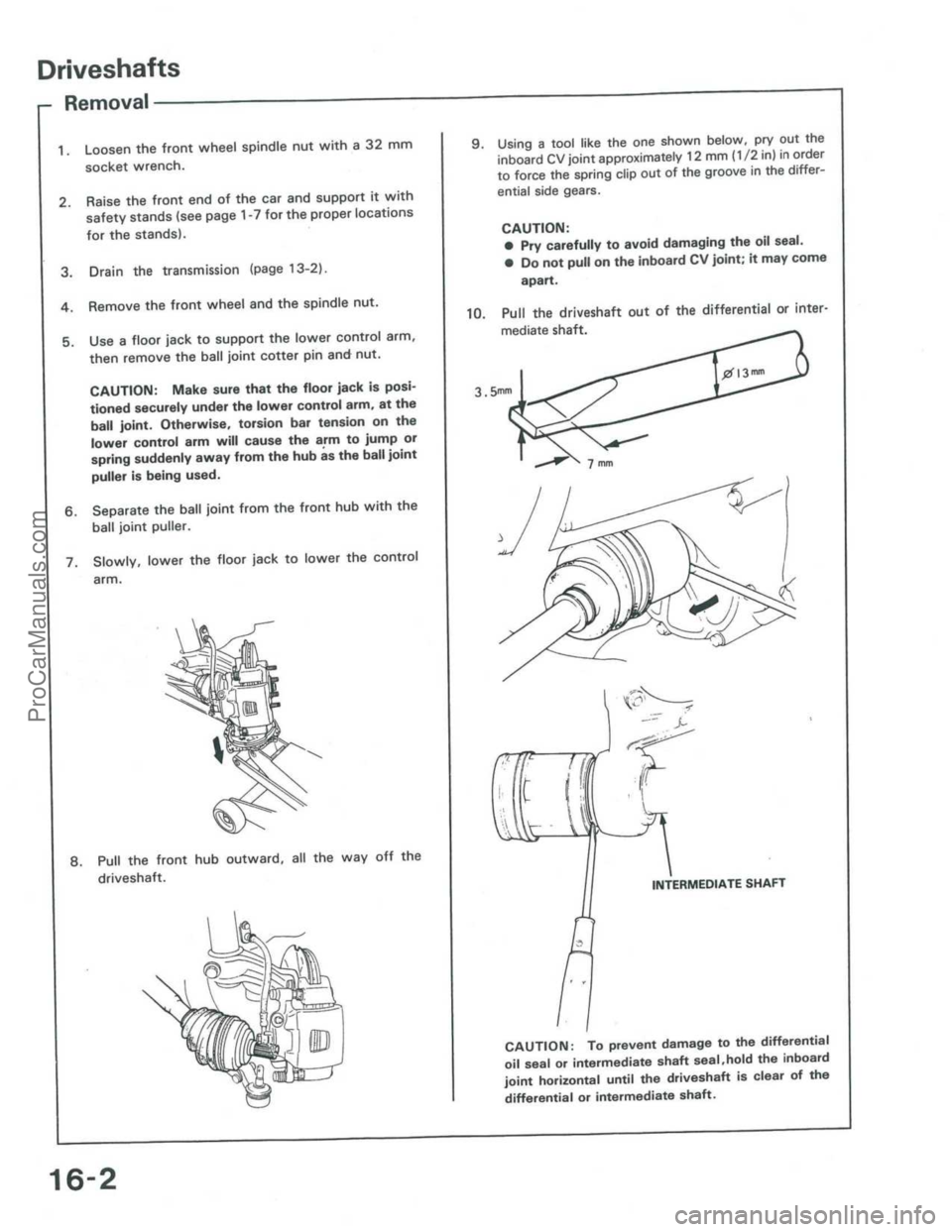 ACURA INTEGRA 1986  Service Repair Manual ProCarManuals.com 