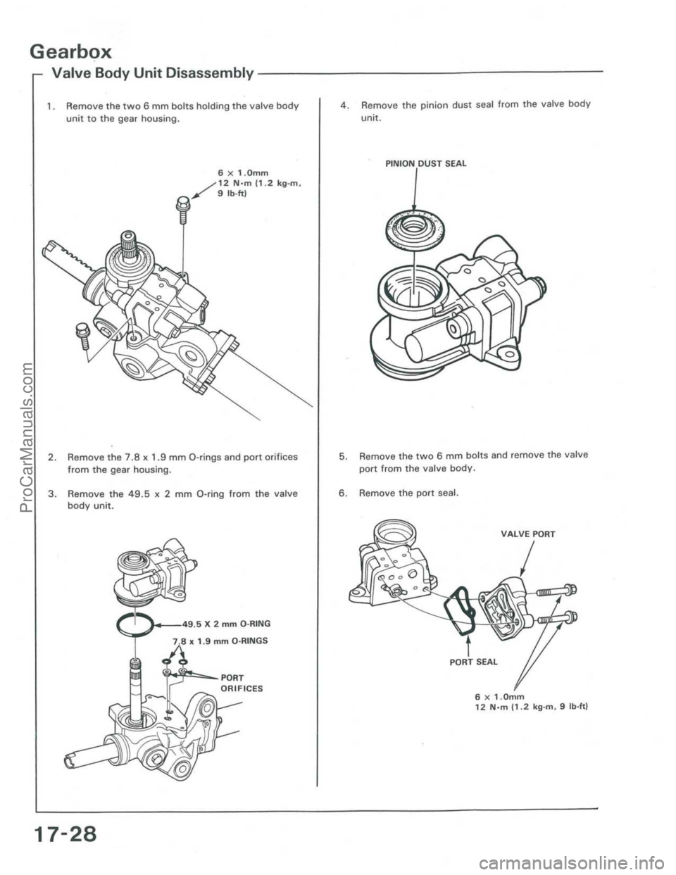 ACURA INTEGRA 1986  Service Repair Manual ProCarManuals.com 