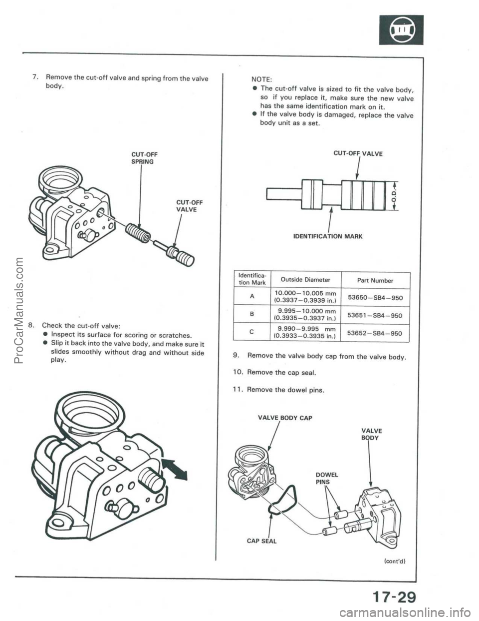 ACURA INTEGRA 1986  Service Repair Manual ProCarManuals.com 