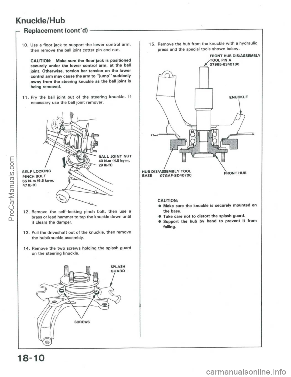 ACURA INTEGRA 1986 Service Repair Manual ProCarManuals.com ACURA INTEGRA 1986 Service Repair Manual ProCarManuals.com