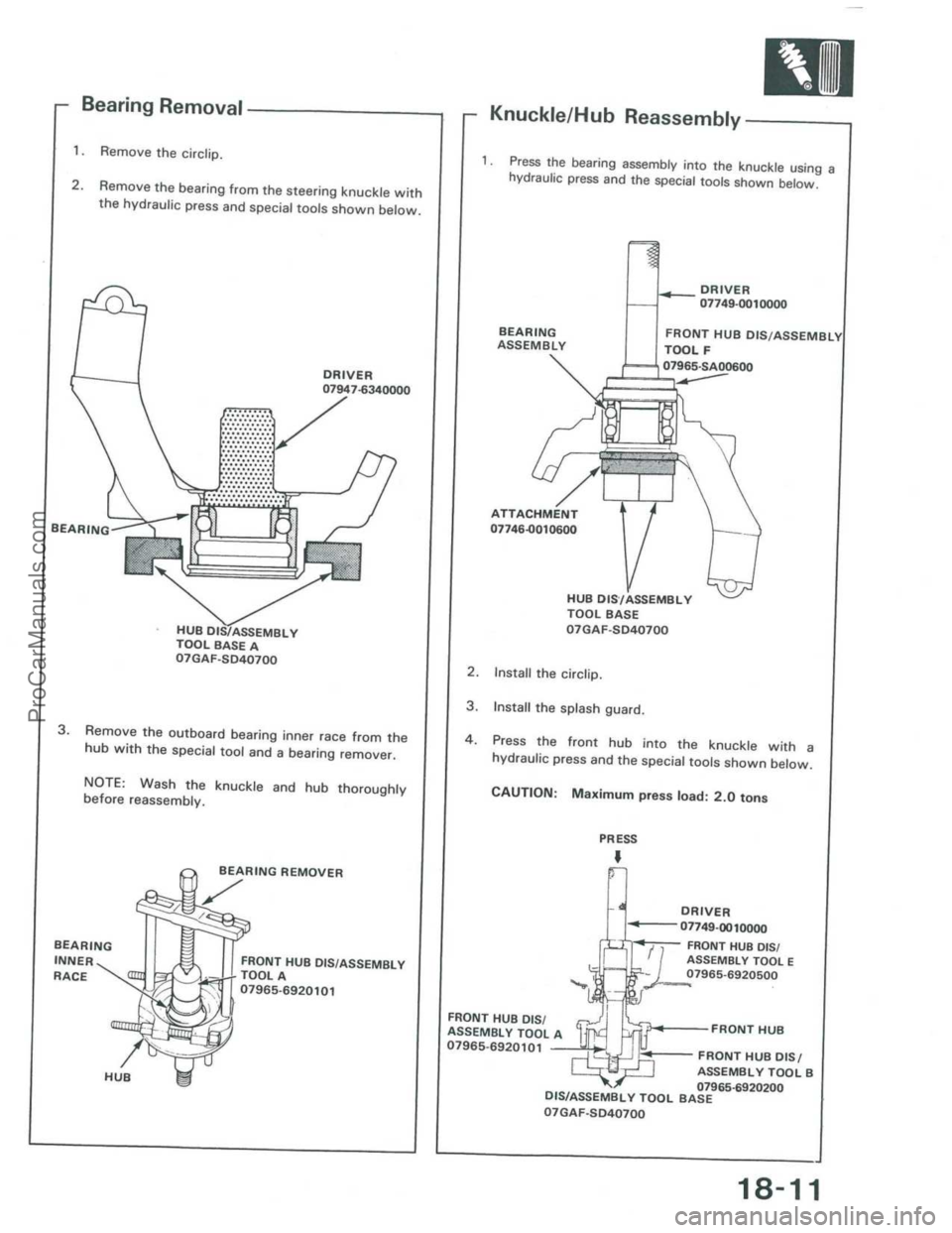 ACURA INTEGRA 1986 Service Repair Manual ProCarManuals.com ACURA INTEGRA 1986 Service Repair Manual ProCarManuals.com