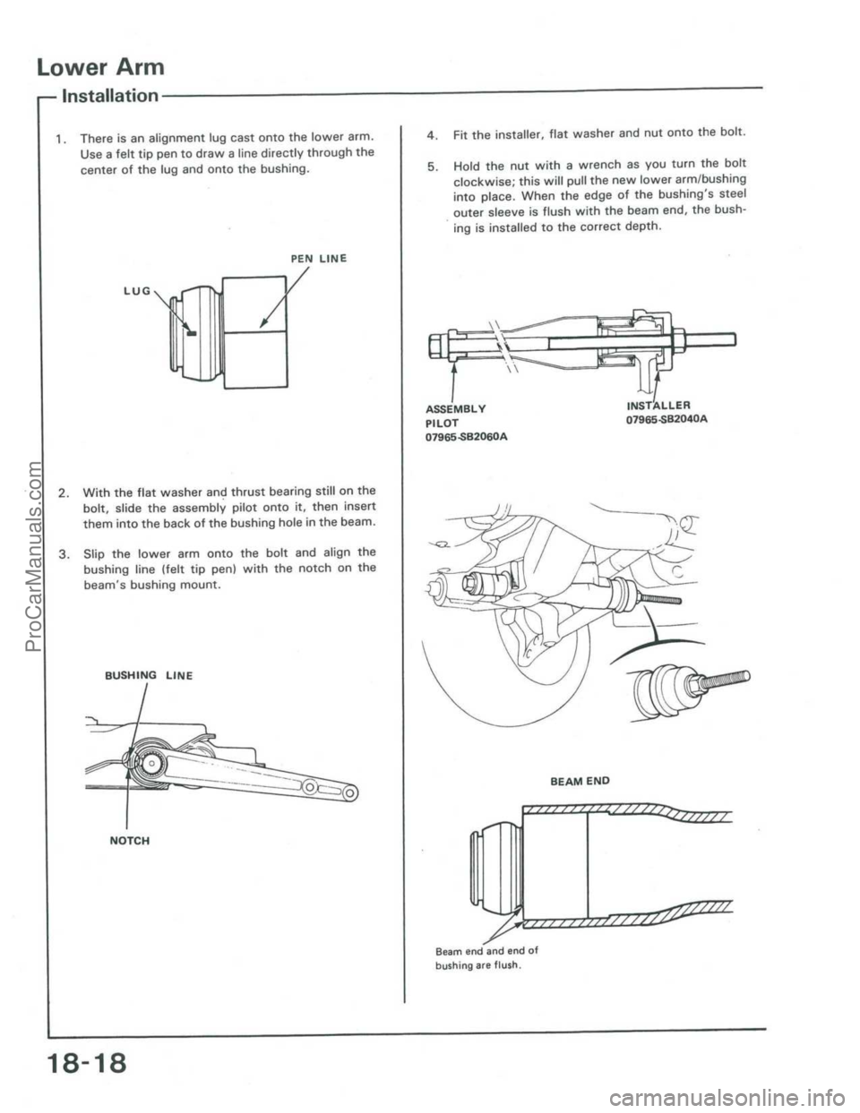 ACURA INTEGRA 1986  Service Repair Manual ProCarManuals.com 