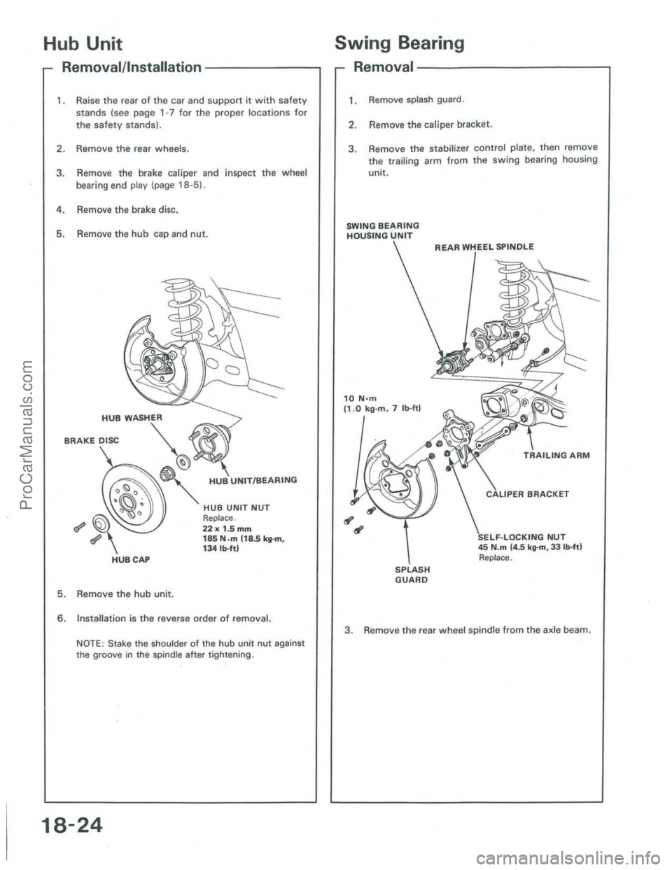 ACURA INTEGRA 1986  Service Repair Manual ProCarManuals.com 