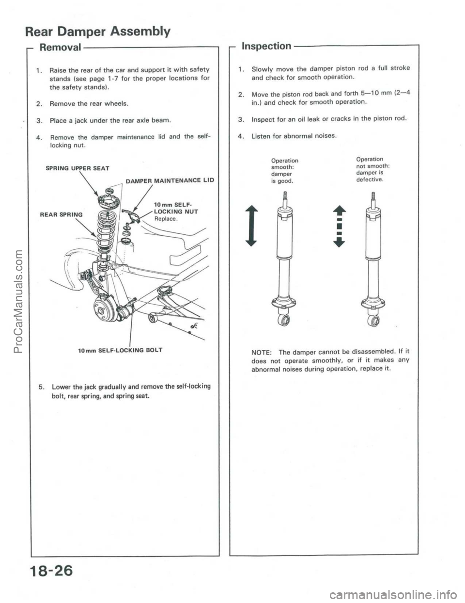 ACURA INTEGRA 1986  Service Repair Manual ProCarManuals.com 