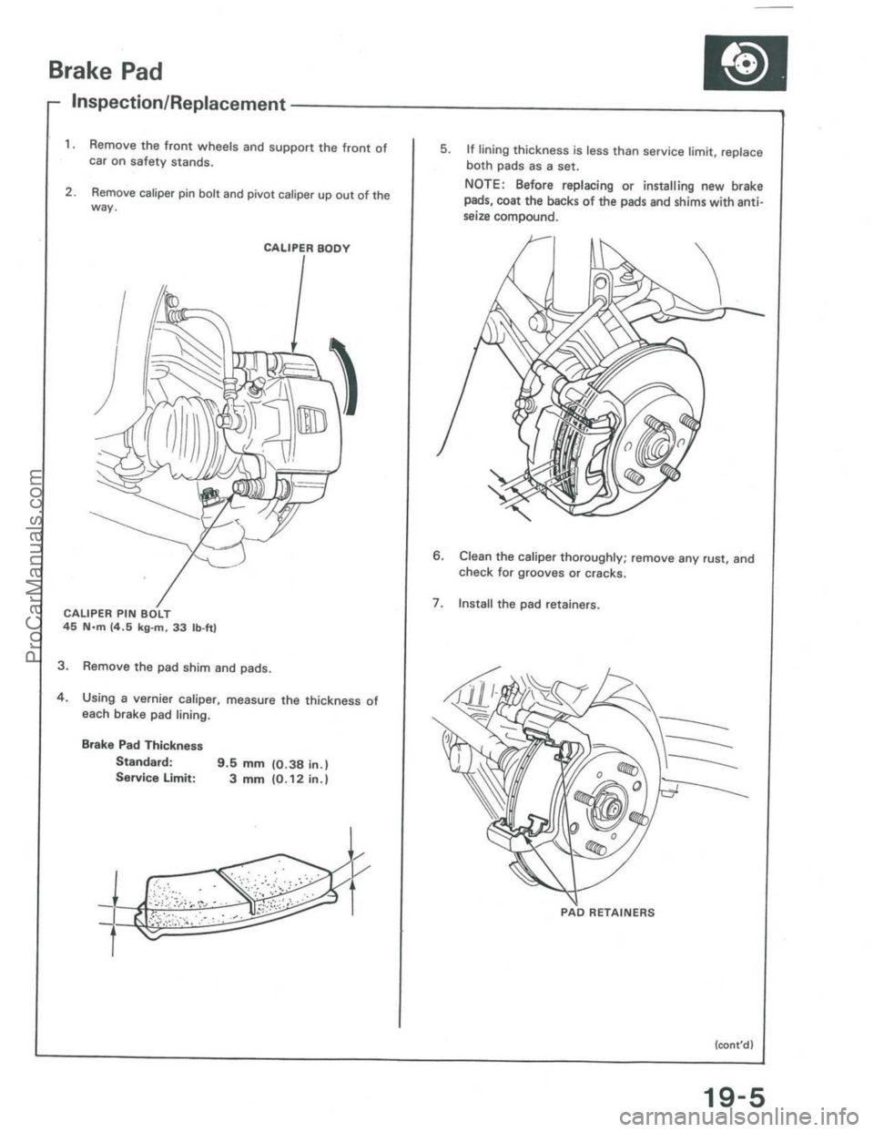 ACURA INTEGRA 1986  Service Repair Manual ProCarManuals.com 