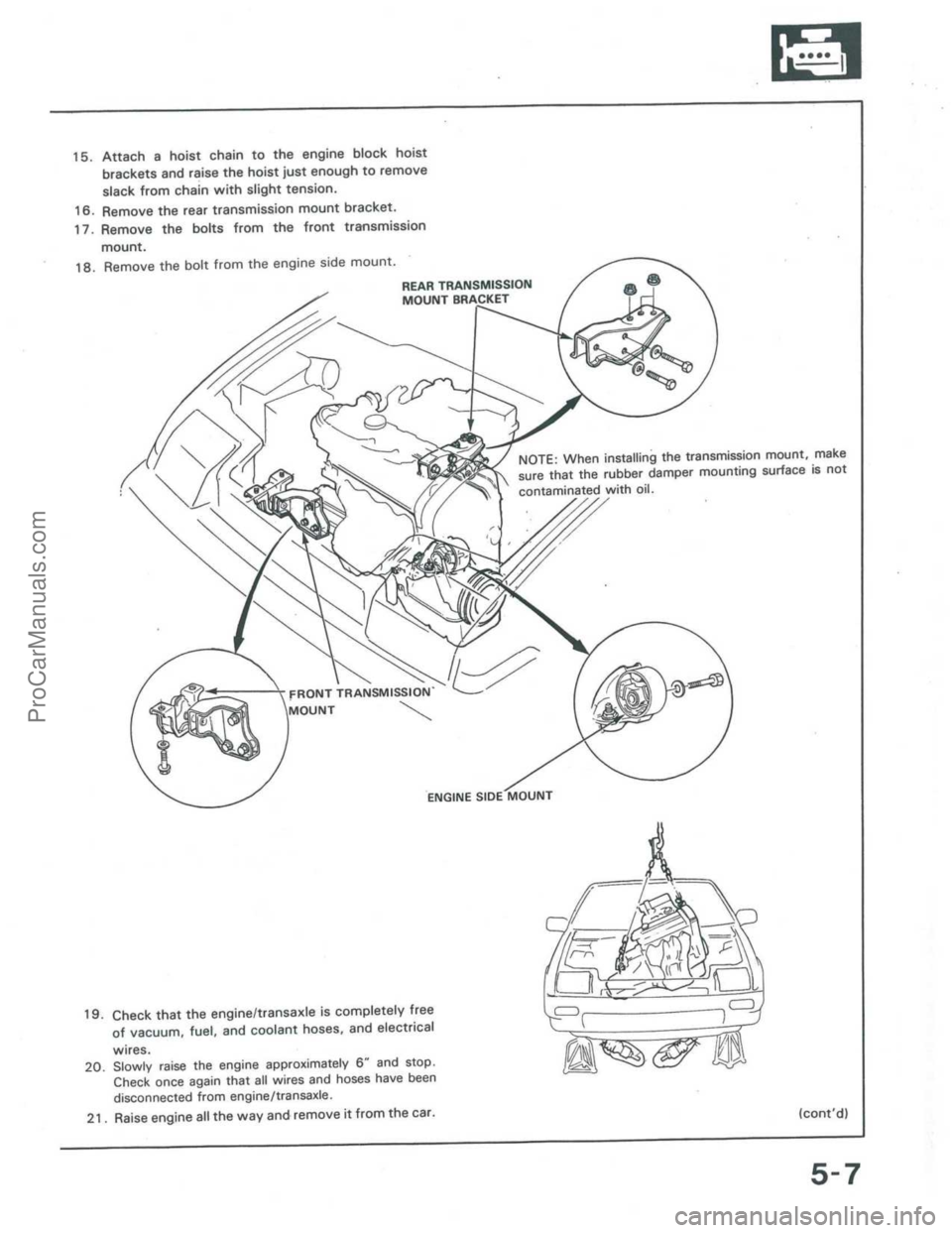 ACURA INTEGRA 1986  Service Service Manual ProCarManuals.com 