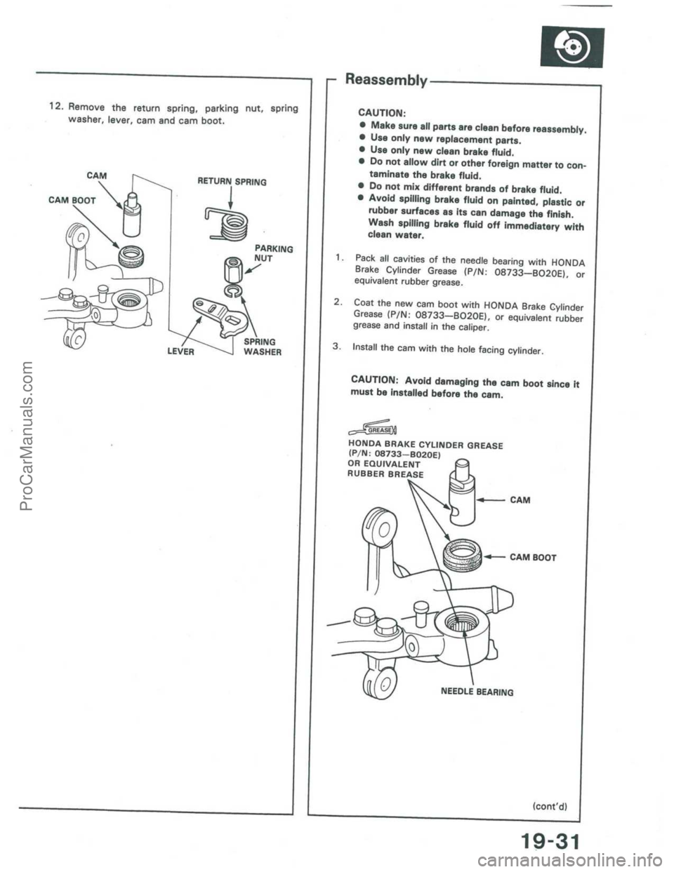 ACURA INTEGRA 1986  Service Repair Manual ProCarManuals.com 