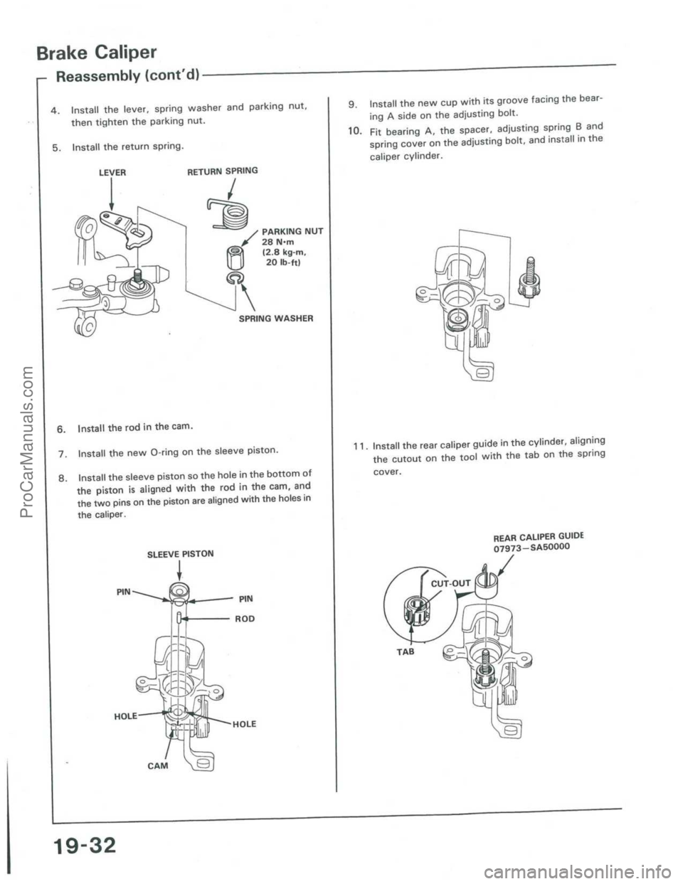 ACURA INTEGRA 1986  Service Repair Manual ProCarManuals.com 