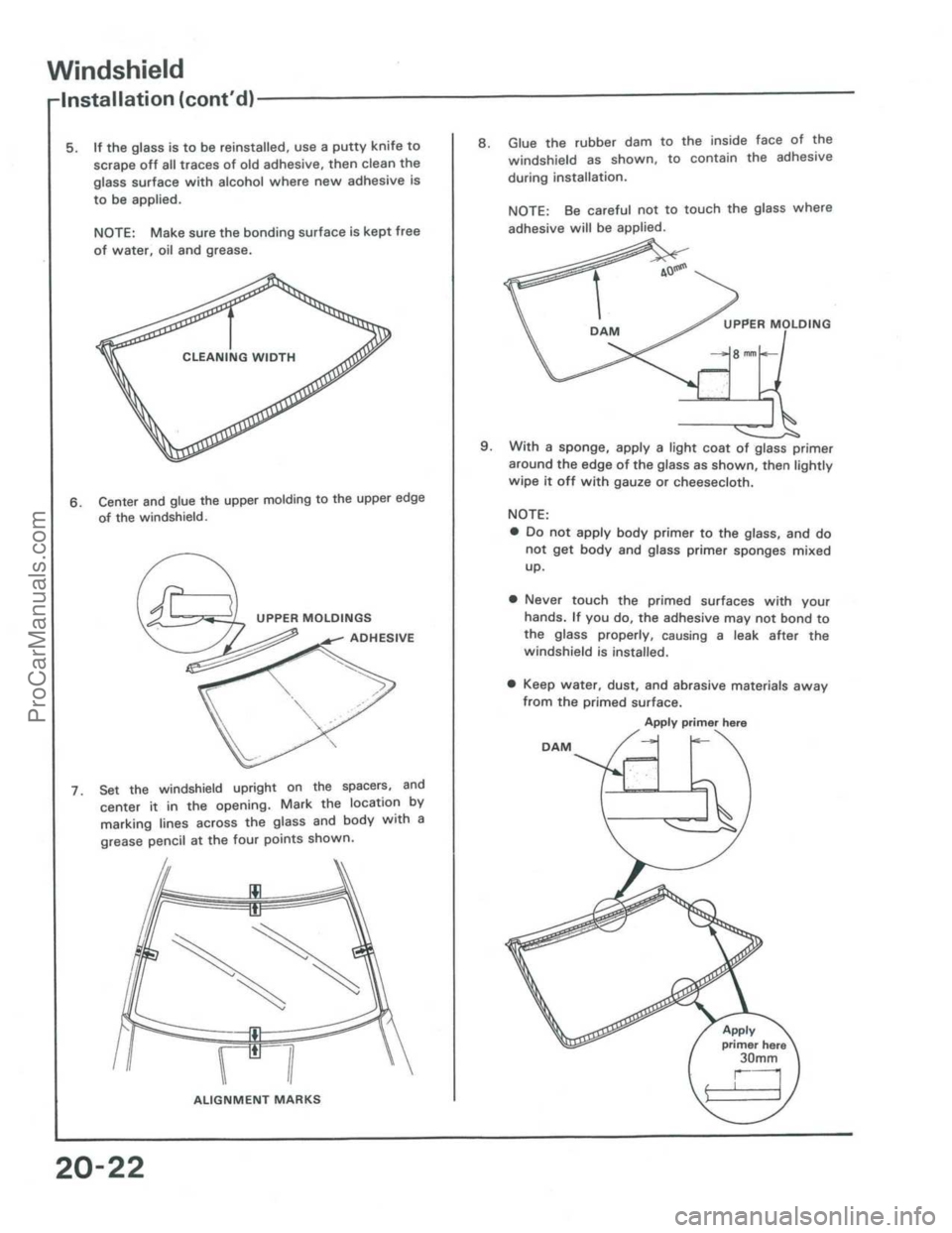 ACURA INTEGRA 1986  Service Repair Manual ProCarManuals.com 
