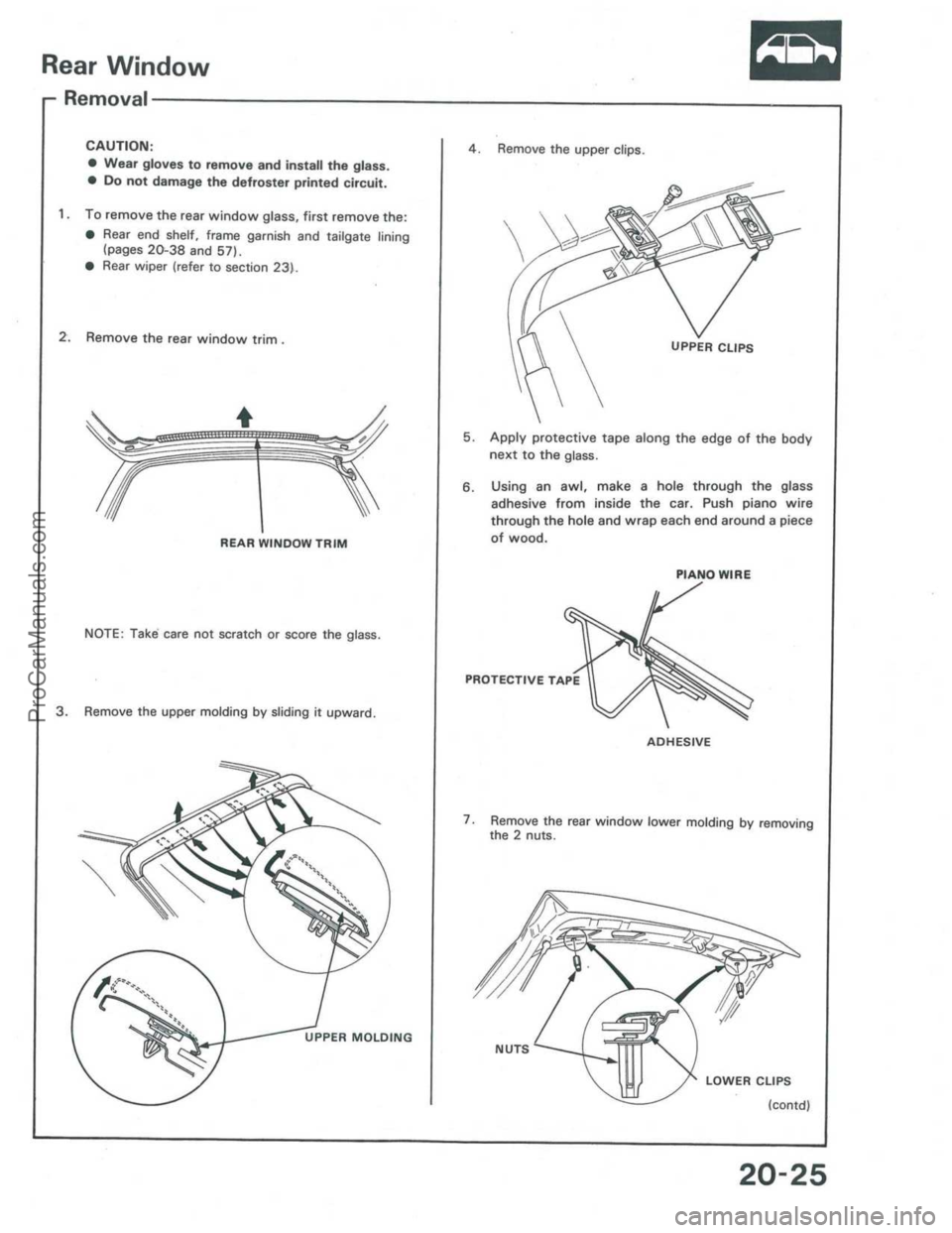ACURA INTEGRA 1986  Service Repair Manual ProCarManuals.com 