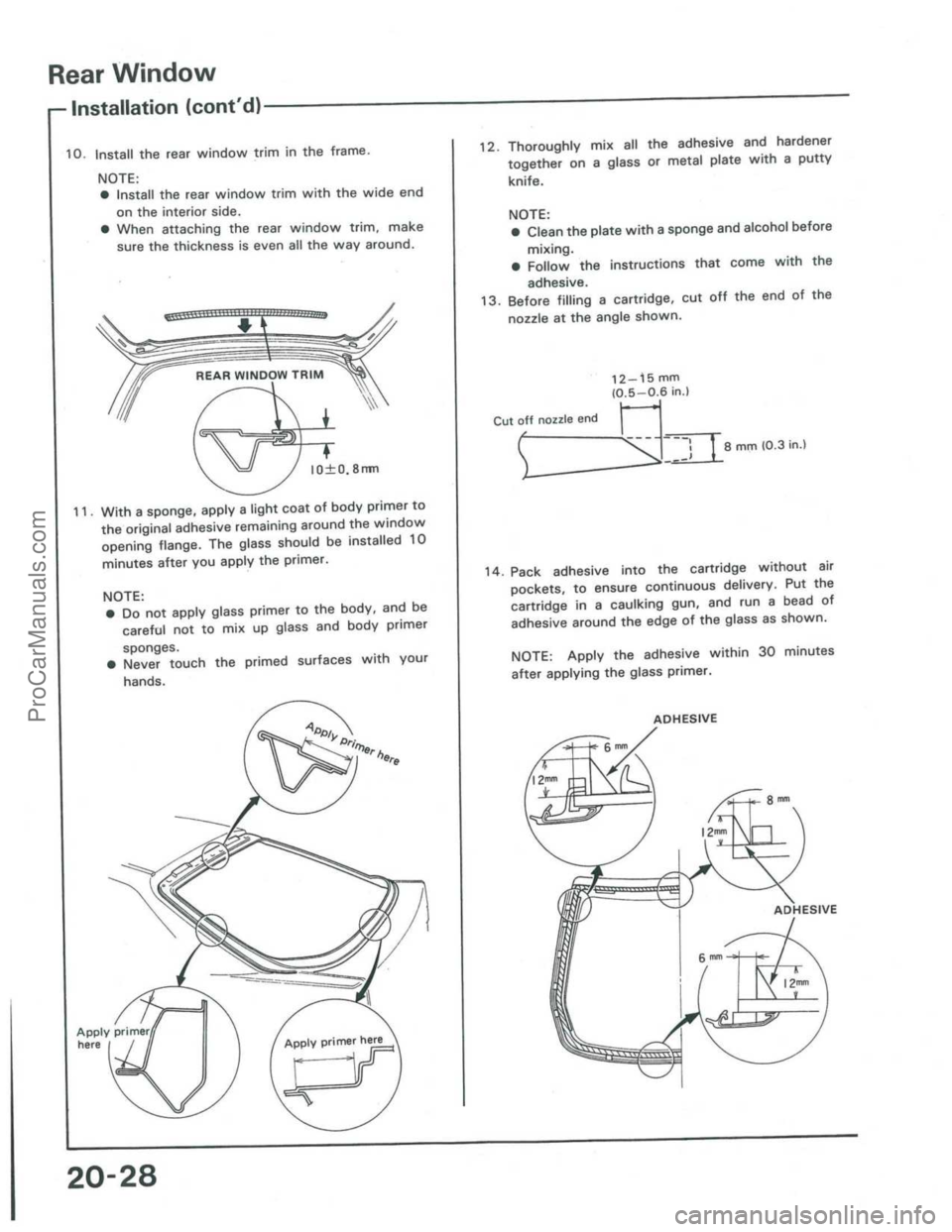 ACURA INTEGRA 1986  Service Repair Manual ProCarManuals.com 