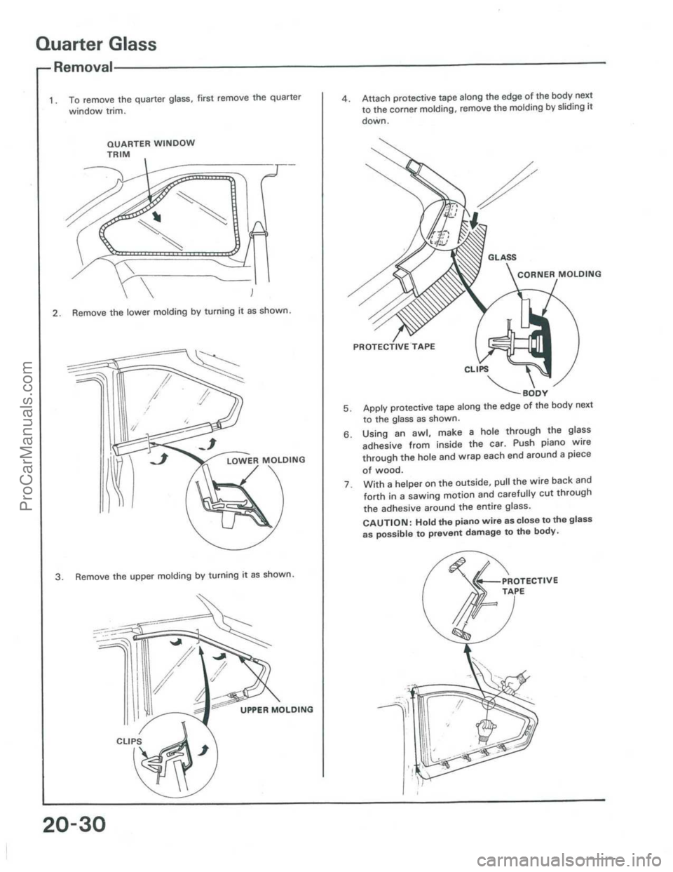 ACURA INTEGRA 1986  Service Repair Manual ProCarManuals.com 
