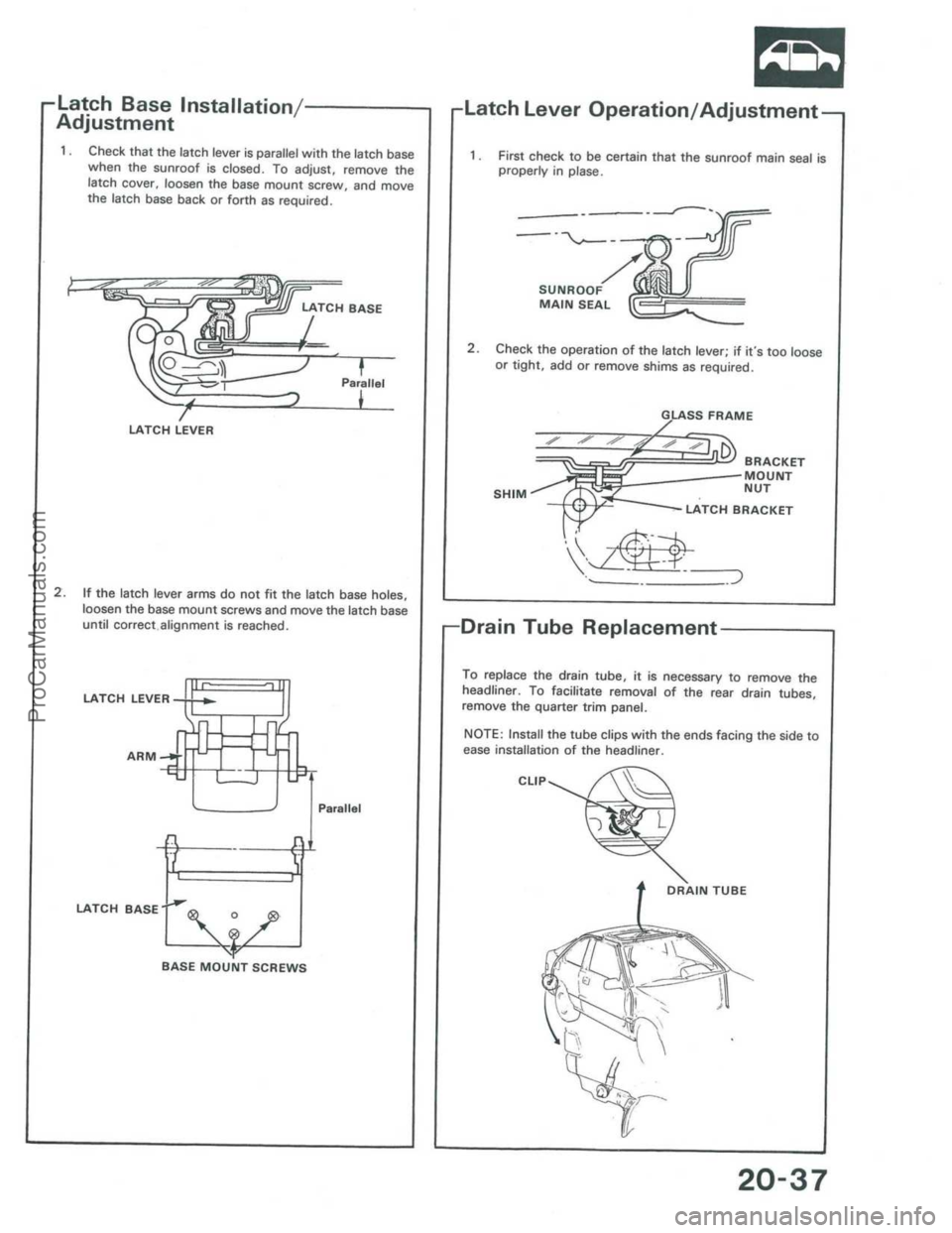 ACURA INTEGRA 1986 Service Repair Manual ProCarManuals.com ACURA INTEGRA 1986 Service Repair Manual ProCarManuals.com