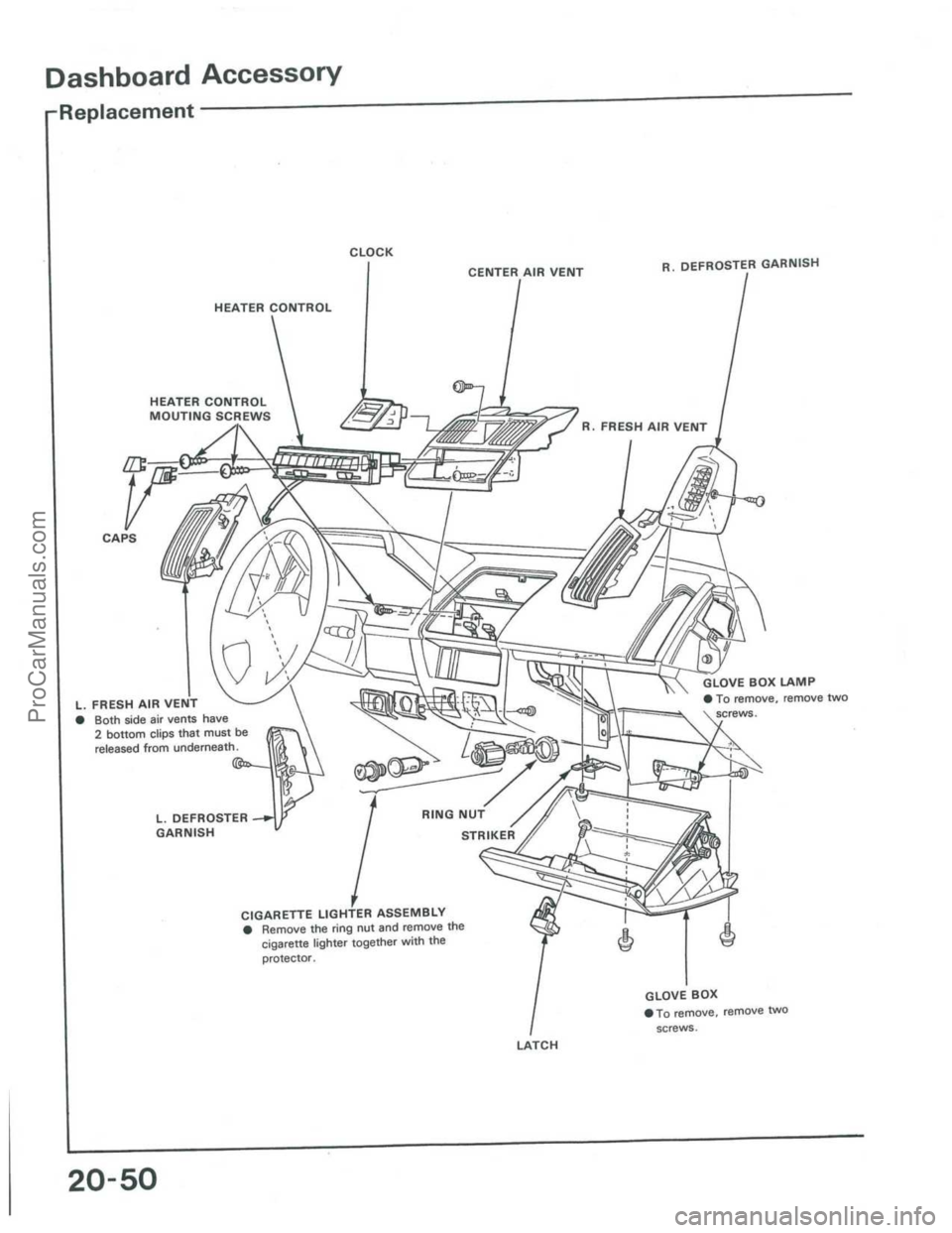 ACURA INTEGRA 1986  Service Repair Manual ProCarManuals.com 