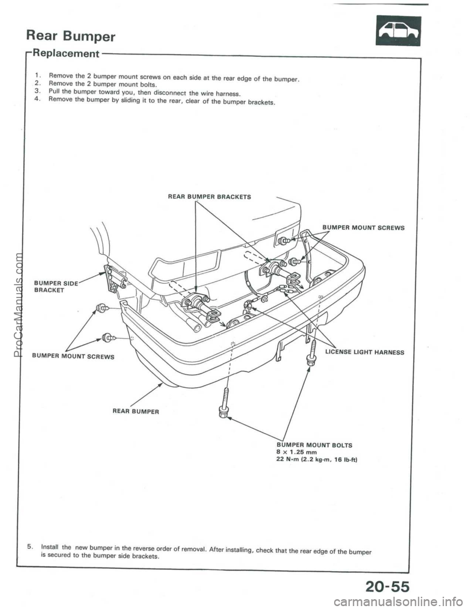 ACURA INTEGRA 1986  Service Repair Manual ProCarManuals.com 
