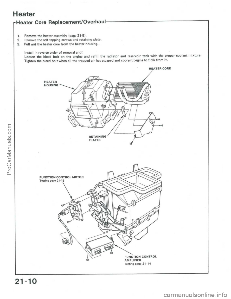 ACURA INTEGRA 1986 Service Repair Manual ProCarManuals.com ACURA INTEGRA 1986 Service Repair Manual ProCarManuals.com
