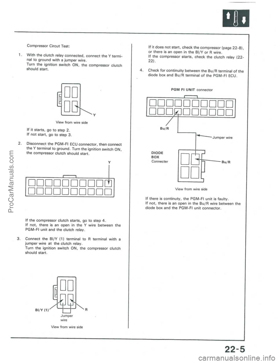 ACURA INTEGRA 1986  Service Repair Manual ProCarManuals.com 