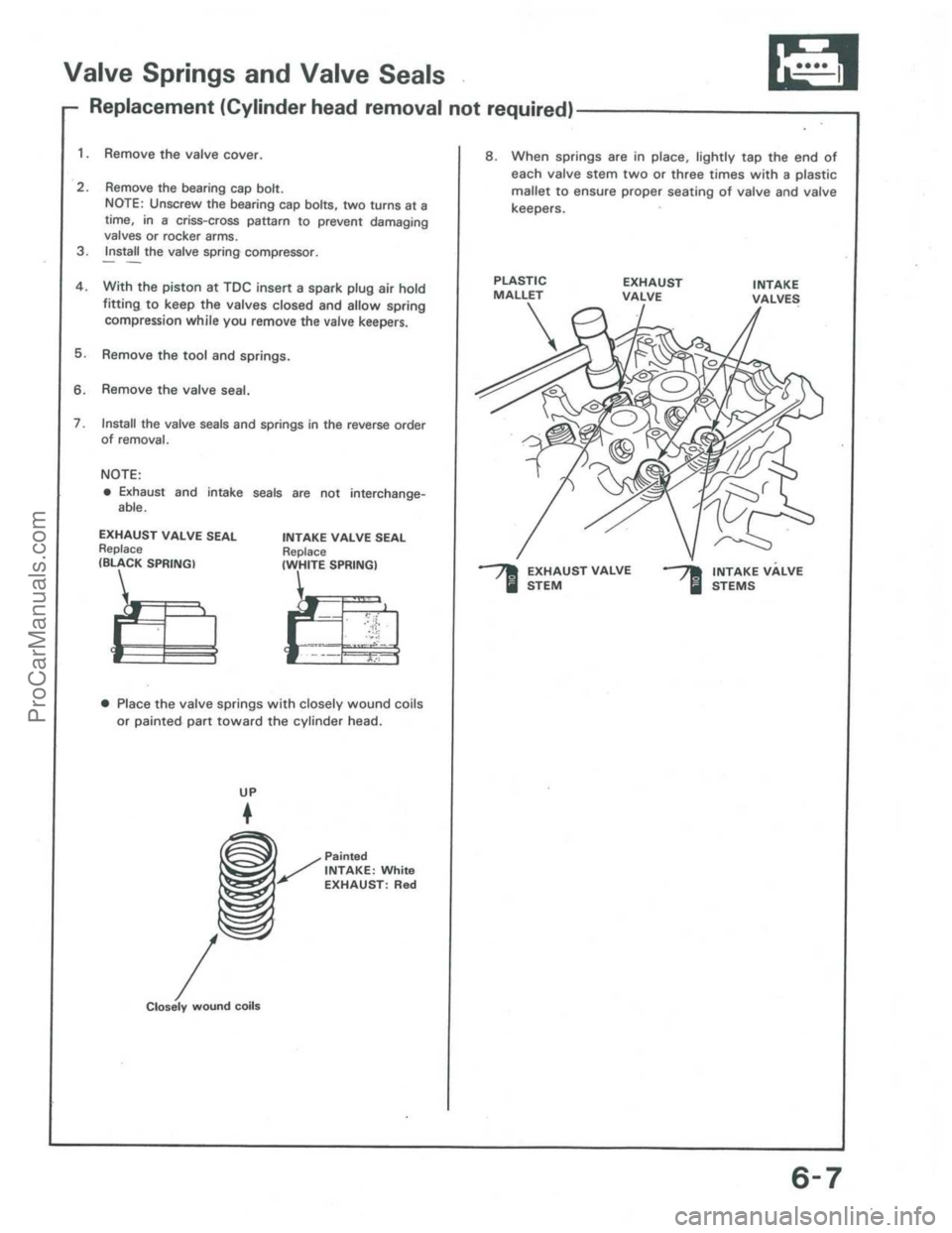 ACURA INTEGRA 1986  Service Workshop Manual ProCarManuals.com 