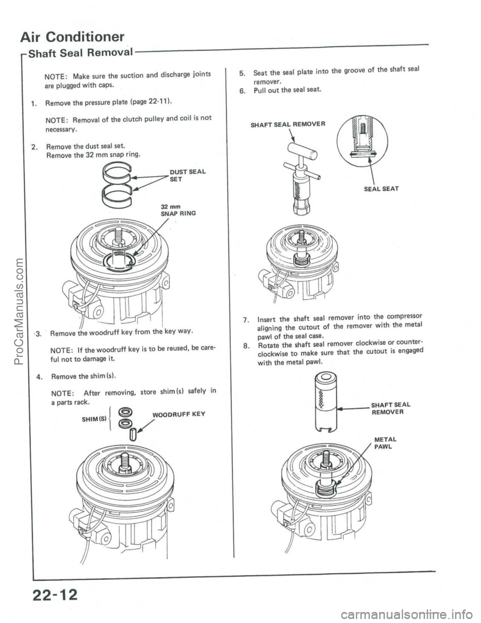 ACURA INTEGRA 1986  Service Repair Manual ProCarManuals.com 